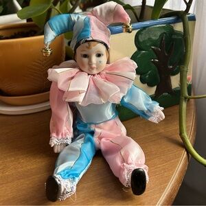 Vintage Jester Doll Figurine